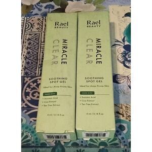 Lot of (2) RAEL BEAUTY Miracle Clear Soothing Spot Gel~NIB~4 ml each